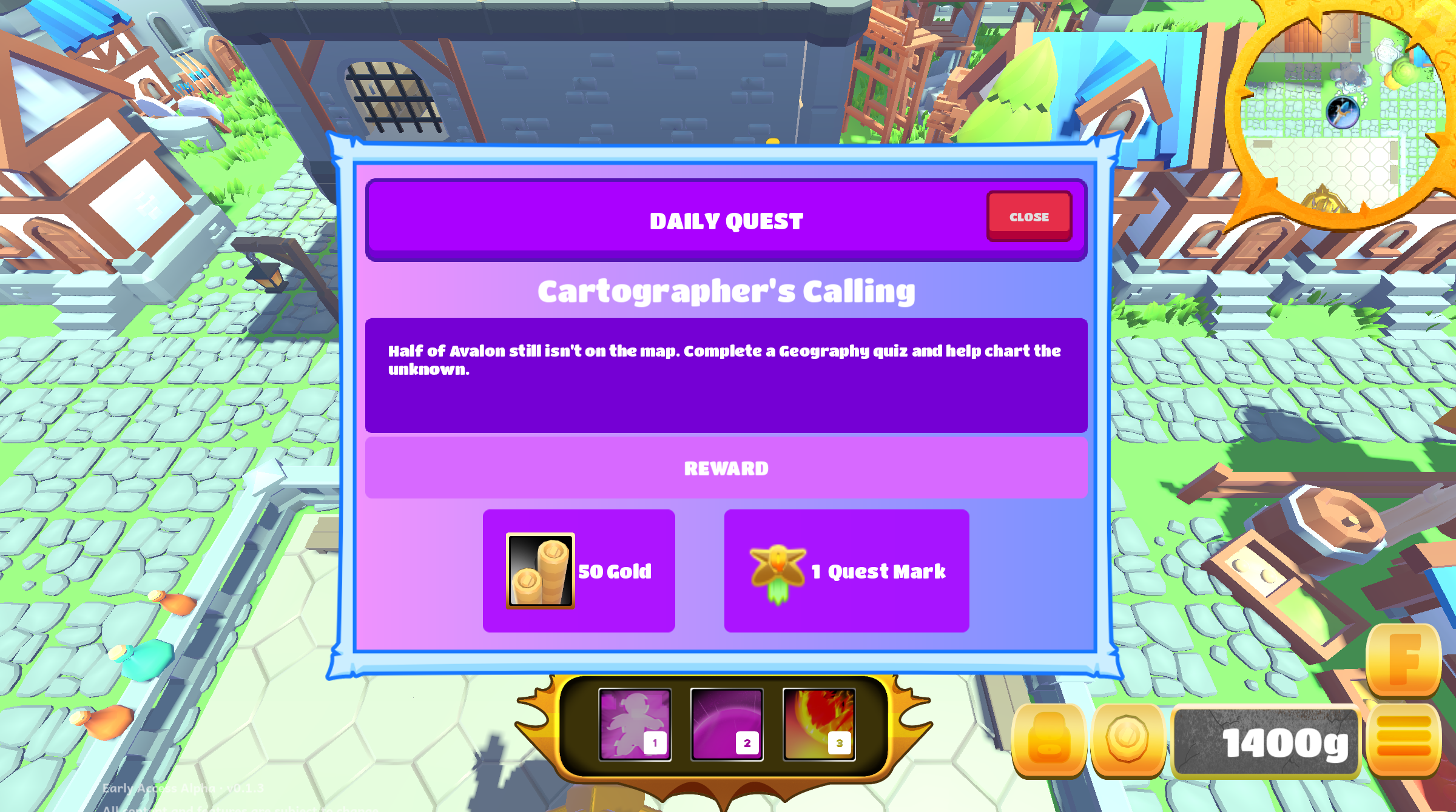 Daily Quest complete notification